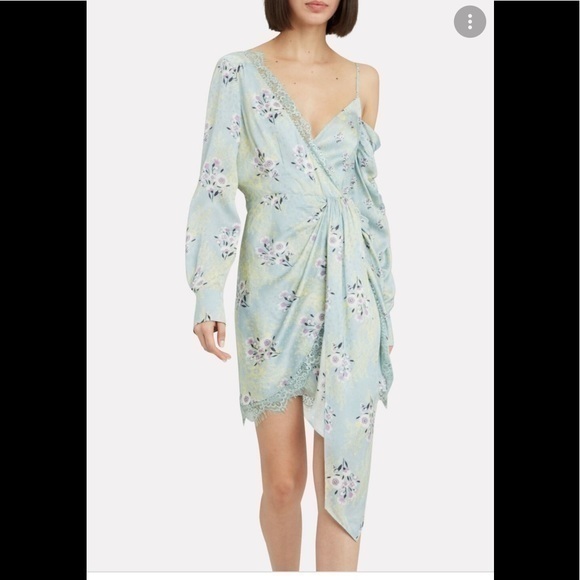 Self-Portrait Dresses & Skirts - Self portrait floral asymmetric crepe dress